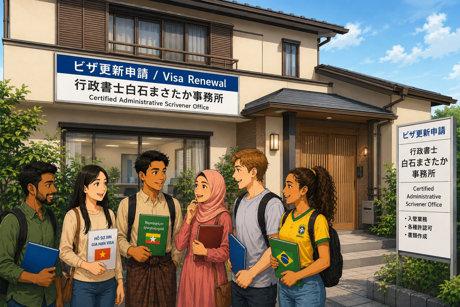 館林市・大泉町・千代田町・邑楽町｜在留資格・ビザ(VISA)更新サポート